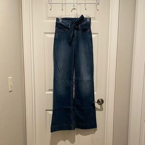 Women's Blue Wide-Leg Jeans